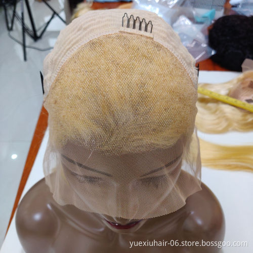 13x6 HD Lace Frontal 613 Human Hair Wig 180% Density Blonde Long Silky Straight Full Transparent 4x4 Lace Closure Wigs Vendor